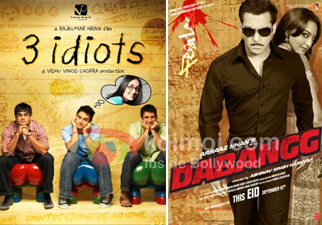 3 Idiots Movie Poster, Dabangg Movie Poster