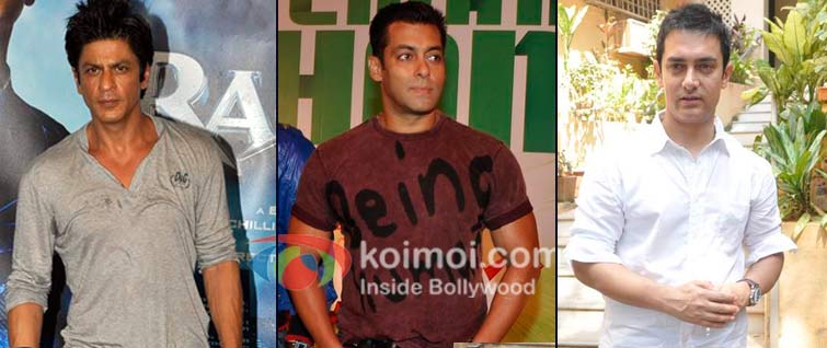 Shah Rukh Khan, Salman Khan, Aamir Khan