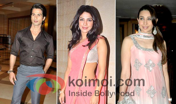 Shahid kapoor, Priyanka Chopra, Karisma Kapoor