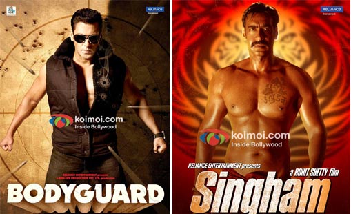 Bodyguard, Singham Movie Poster