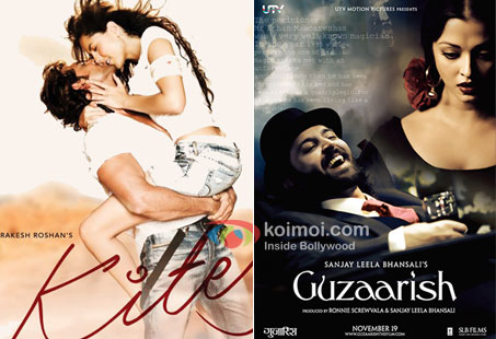 Kites & Guzaarish posters