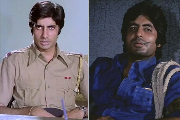 Amitabh Bachchan in Zanjeer (1973) and Deewar (1975) Movie Stills