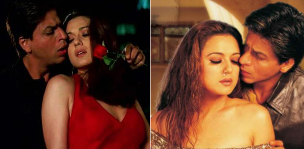 Shah Rukh Khan And Preity Zinta in a still from Kal Ho Naa Ho & Veer Zaara Movie
