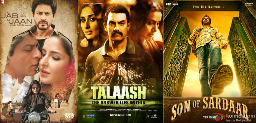 Jab Tak Hai Jaan, Talaash and Son Of Sardaar Movie Poster