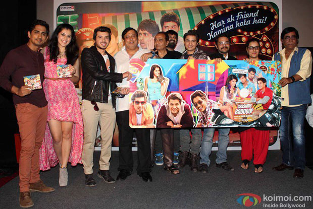 Siddharth, Taapsee Pannu, Divyendu Sharma, David Dhawan and Ali Zafar at Chashme Buddoor Music Launch