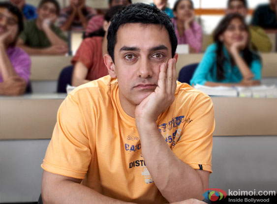 Aamir Khan in a still from 3 Idiots Movie