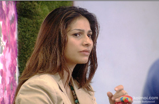 Tanishaa Mukherji during the conversation (Bigg Boss 7)