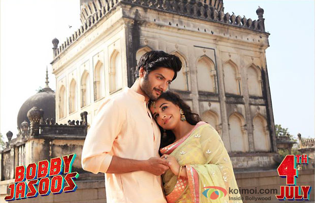 Ali Fazal and Vidya Balan in a still from movie ‘Bobby Jasoos’
