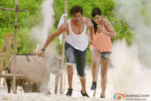 Hrithik Roshan and Katrina Kaif in a still from movie 'Bang Bang'