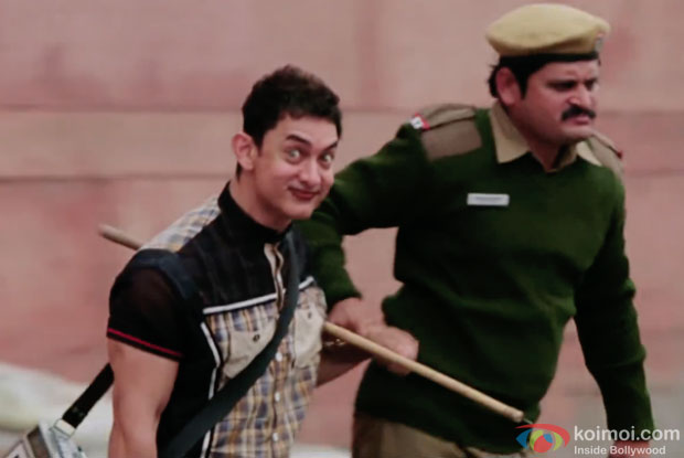 Aamir Khan in a still from movie 'PK'
