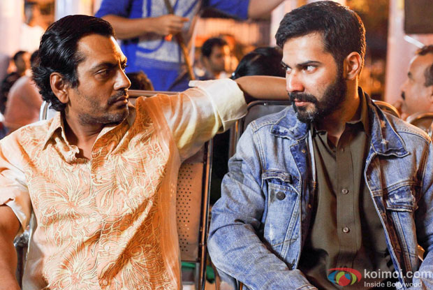 Nawazuddin Siddiqui and Varun Dhawan in a still from movie 'Badlapur'