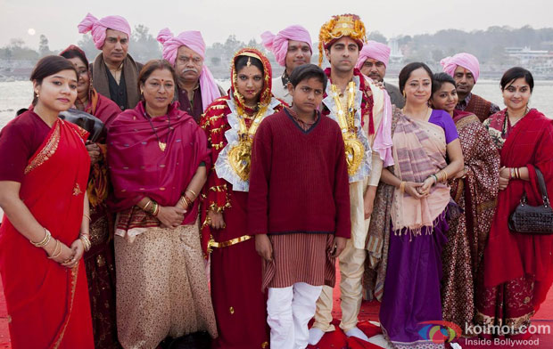 Bhumi Pednekar and Ayushmann Khurrana in a still from movie 'Dum Laga Ke Haisha'
