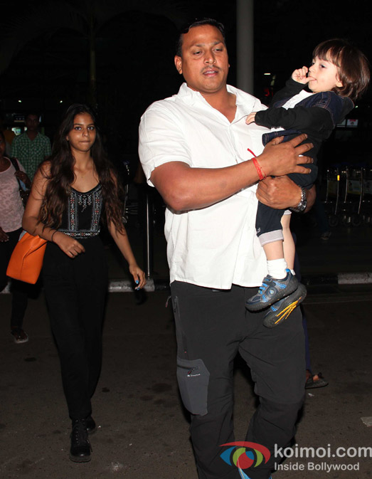 Suhana Khan and AbRam Khan spotted at airport