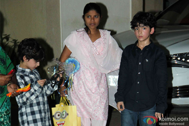 Hrehaan Roshan and Hridhaan Roshan at Iqra - Shahraan's birthday bash