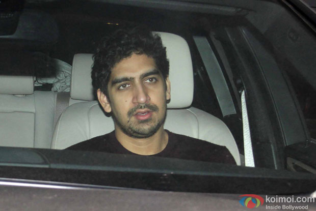 Ayan Mukerji spotted at karan johar's house