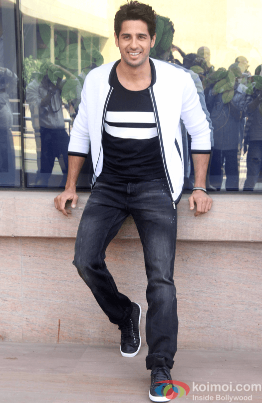 Sidharth Malhotra during the media interaction of Kapoor and Sons