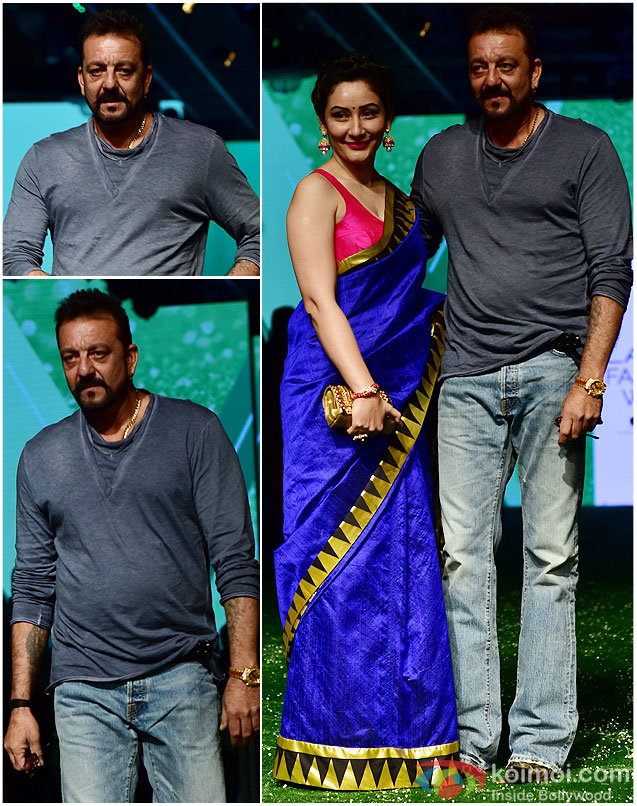 Sanjay Dutt And Manyata Dutt during the Lakme Fashion Week Summer/Resort 2016