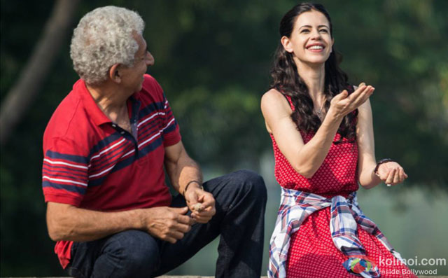 Naseeruddin Shah and Kalki Koechlin in a still from movie Waiting