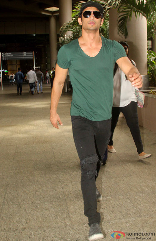 Sushant Singh Rajput spotted at Airport
