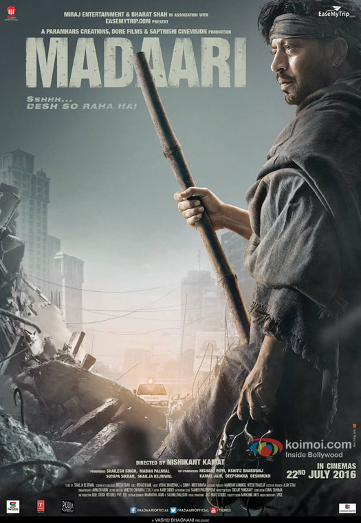 Irrfan Khan starrer 'Madaari' Movie Poster