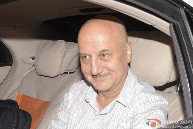 Anupam Kher during the screening of sultan