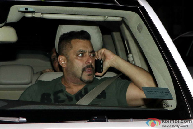 Salman Khan during the screening of sultan