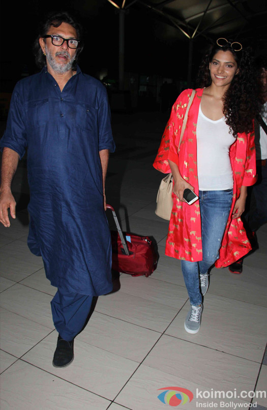 Saiyami Kher and Rakeysh Omprakash Mehra Spotted At Airport 