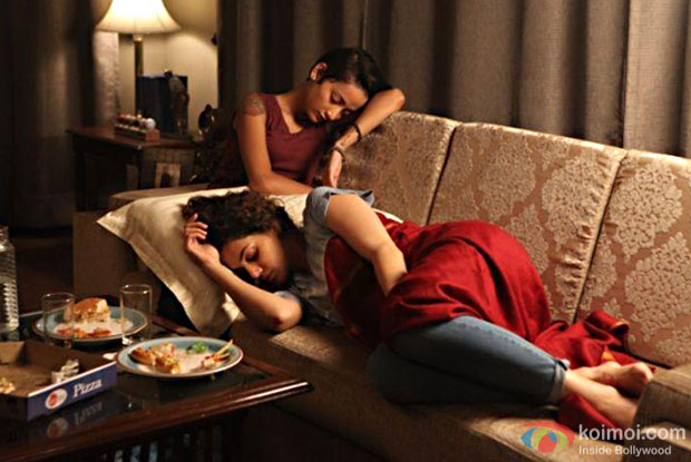 Andrea Tariang and Taapsee Pannu in a still from Pink