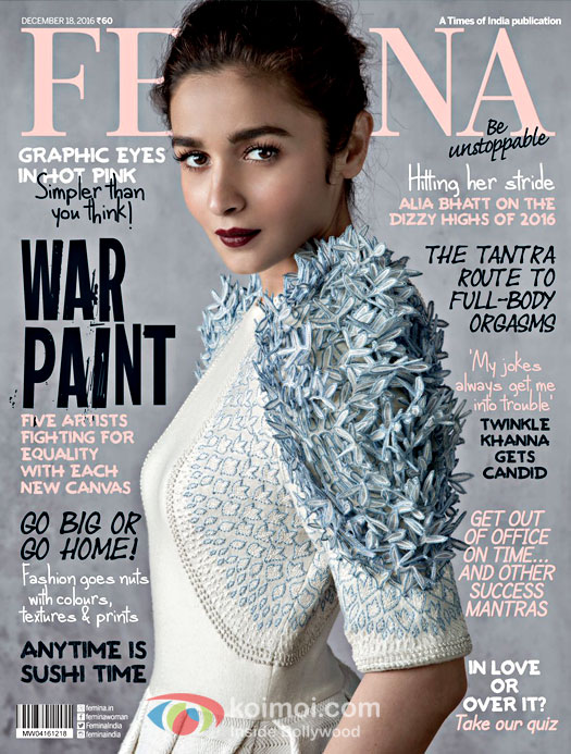 Alia Bhatt On The Femina Cover