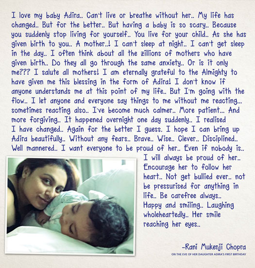 Rani Mukerji shares first image of Adira