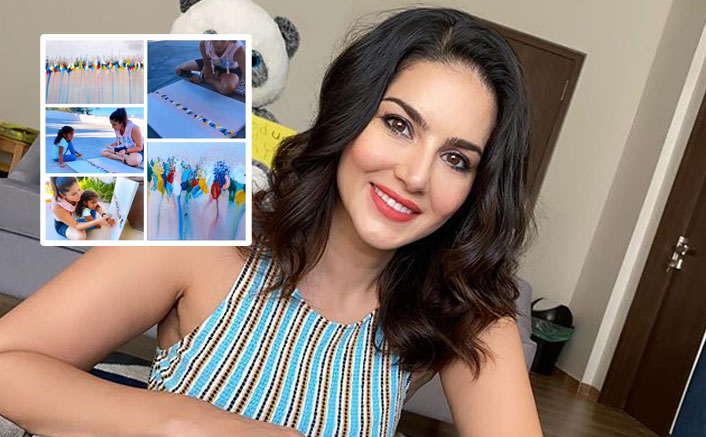 Sunny Leone Shares Video Of Kids Nisha, Noah & Asher Enjoying Painting Session