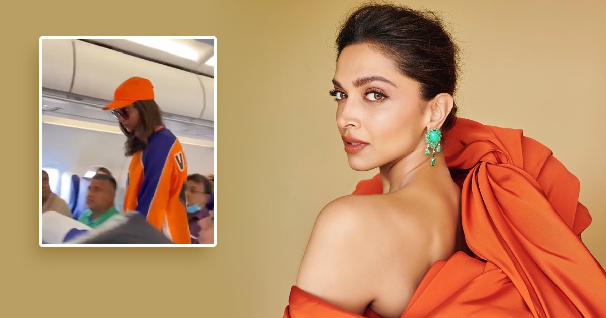 Deepika Padukone In Economy Class Flight