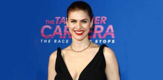 Alexandra Daddario Once Dressed In A Sheer Figure-Hugging Purple Gown Put Everyone In A Trance